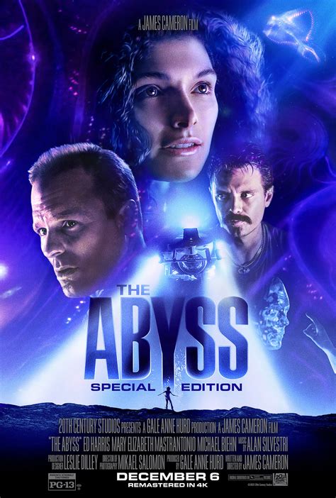 The Abyss, 1989. Directed by James Cameron. Starring Ed Harris, Mary Elizabeth Mastrantonio, and Michael Biehn. SYNOPSIS: James Cameron’s The Abyss has finally, after years of fans asking for it ...